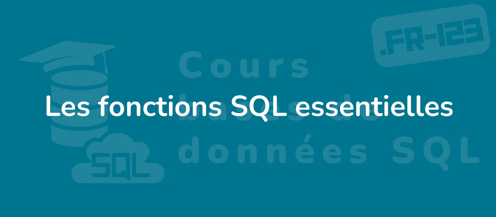 minimalist image of a database table with sql code showcasing essential sql functions in a sleek design