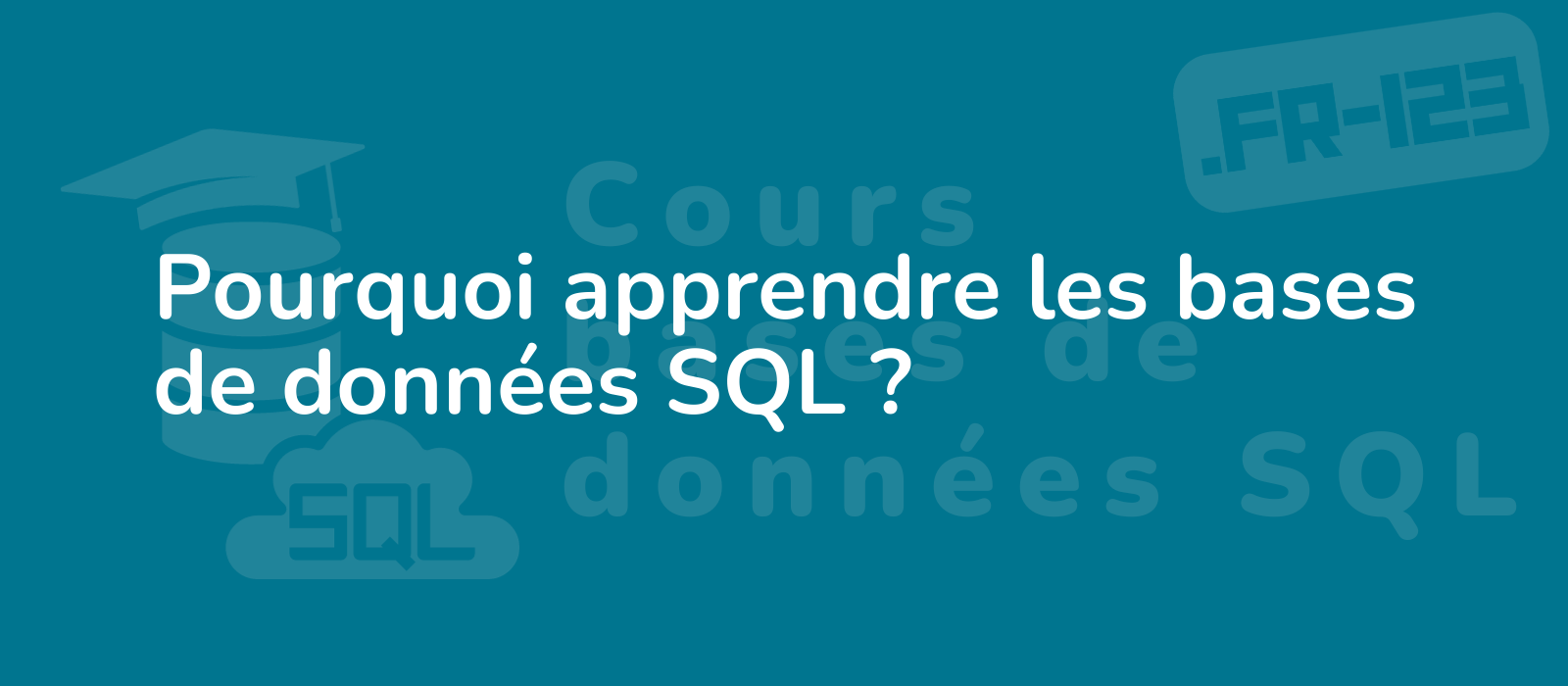 the description for the representative image of the title pourquoi apprendre les bases de donnees sql is illustration showcasing the importance of learning sql database basics with vibrant colors and intricate details highlighting knowledge and growth